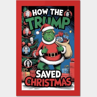 trump christmas Posters and Art